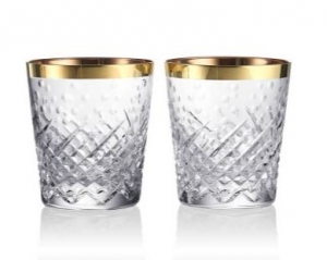Waterford Crystal Celebration Gilded Tumbler / 11.5 oz - Set 2