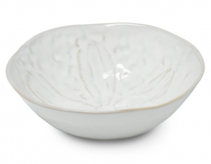 Simon Pearce Burlington Cloud Sand Dollar Pasta Bowl