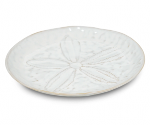 Simon Pearce Burlington Cloud Sand Dollar Side Plate
