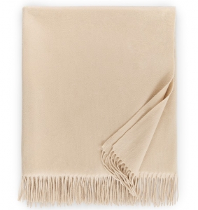 Sferra Dorsey Cashmere Throw - Champagne