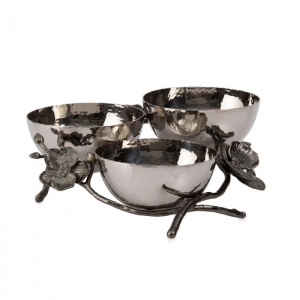 Michael Aram Black Orchid Triple Nut Dish