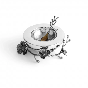 Michael Aram Black Orchid Caviar Dish w/ Spoon