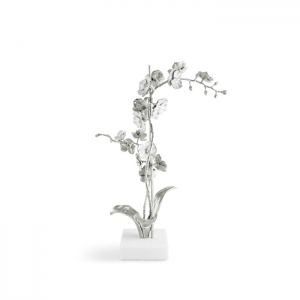 Michael Aram Silver Orchid Stem Sculpture - Large