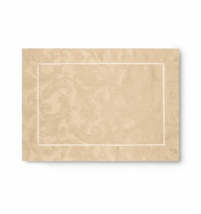 Sferra Acanthus - Parchment Oblong Placemats - 14X20 / Set 4