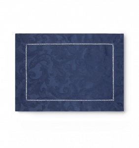 Sferra Acanthus - Sapphire Oblong Placemats - 14X20 / Set 4