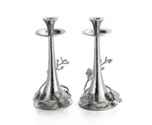 White Orchid Tapers - Pair