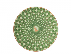 Rosenthal x Swarovski Signum Fern Green Small Plate - 4"