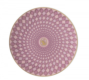 Rosenthal x Swarovski Signum Rose Pink Small Plate - 4"