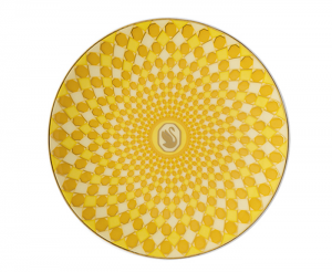 Rosenthal x Swarovski Signum Jonquil Yellow Small Plate - 4"