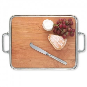 Match Cheese Tray W/Handles, Cherry Wood,Large