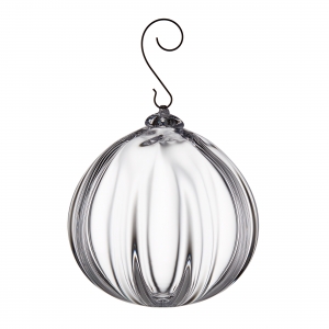 Simon Pearce Round Optic Ornament in Gift Box - XL