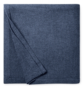 Sferra Talida Full/Queen Blanket 100X94 - Delft / Navy