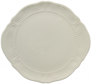 Gien Pont Aux Choux White Cake Platter - 12"