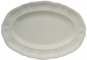 Gien Pont Aux Choux White Oval Platter - 16"
