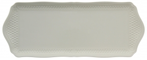 Gien Pont Aux Choux White Oblong Serving Tray - 14"