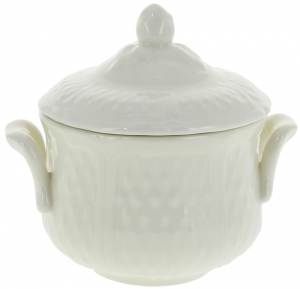 Gien Pont Aux Choux White Sugar Bowl