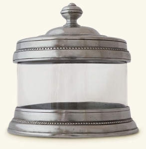 Match Pewter Glass Canister- X Small