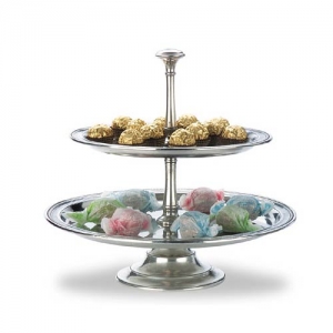 Match Pewter Toscana Two-Tier Centerpiece