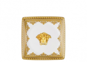Versace I Love Baroque Canape Dish - 4.75" Square