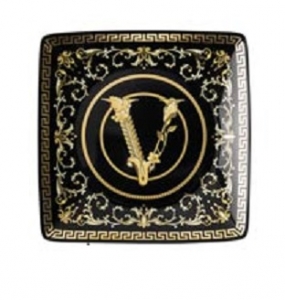 Versace Virtus Gala Black Canape Dish