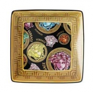 Versace Medusa Amplified Multicolor Square Canape Dish_Versace