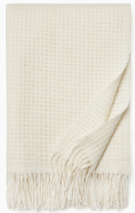 SFERRA Terranova Ivory Throw 50X70"