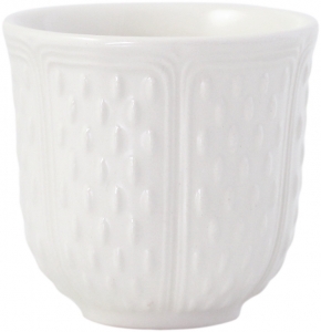 Gien Pont Aux Choux Petits Choux Espresso Cup / Set 2 - Kaolin White