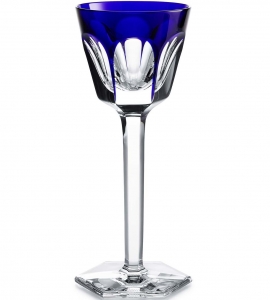 Baccarat Harcourt Rhine Wine Glass - Cobalt