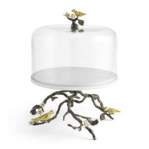 Michael Aram Lovebirds Cake Stand w/ Dome