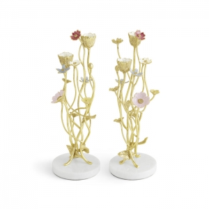 Michael Aram Wildflowers Candleholder - Set 2