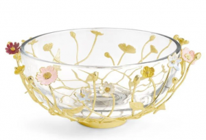 Michael Aram Wildflowers Large Glass Bowl - 12.74"