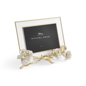 Michael Aram Gardenia Enameled White Frame - 5 X 7