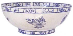 Gien Oiseau Bleu Open Vegetable - 9"