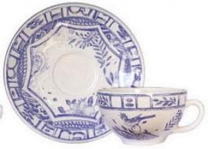 Gien Oiseau Bleu Tea Saucer