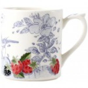 Gien Oiseau Bleu Fruits Mug - 10 oz.