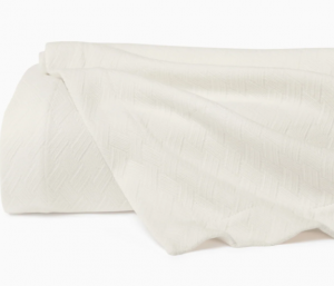 SFERRA Spinato Ivory Full/Queen Blanket