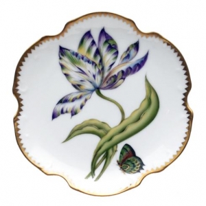 Anna Weatherley Old Master Tulips Bread & Butter- Purple/Green/Buel/Yellow