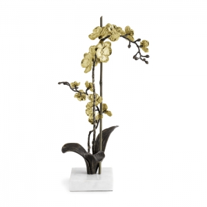 Michael Aram Gold Orchid Large Stem Sculpture