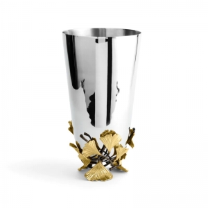 Michael Aram Golden Ginkgo Vase - 11.75"