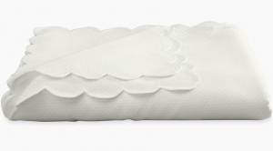 Matouk Savannah Gardens Tablecloth Bone - 90 Round