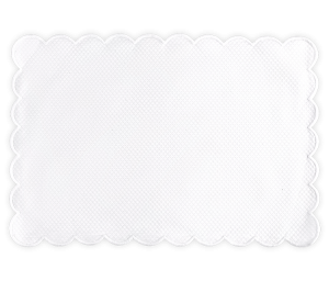 Matouk Savannah Gardens White Matouk Savannah Gardens Placemat White - 13 x 19 Oblong - Set of 4