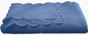Matouk Savannah Gardens Tablecloth Azure/Azure - 108 Round