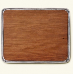 Match Pewter Bar Tray w/ Wood Insert