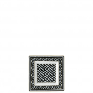 Versace La Greca Signature Black Tray Square - 5.5"