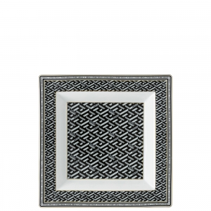 Versace La Greca Signature Black Tray Square - 8.5"