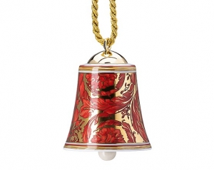 Versace Medusa Garland Red Bell Ornament