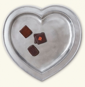 Match Pewter Heart Tray