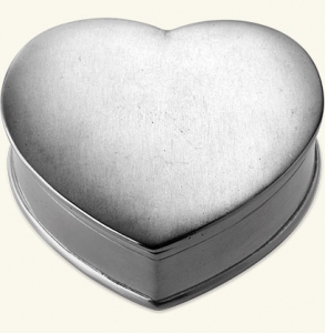 Match Pewter Lidded Heart Box