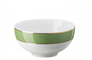 Rosenthal x Swarovski Signum Fern Green Rice Bowl - 4.75"