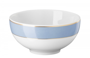 Rosenthal x Swarovski Signum Azure Blue Rice Bowl - 4.75"